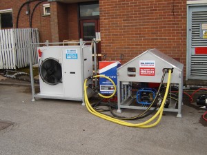 CDATA[Andrews Chiller and Boiler Hire division have recently delivered another expert solution to a client with a bespoke need for a boiler, chiller and a multi operational heat exchanger rig. The equipment was required to stress test two manifolds at varying temperatures from 5 degrees centigrade to 70 degrees centigrade over a 400 cycle test period. Andrews Specialist Hire division provided a solution that comprised of an Andrews 30kW Fluid Chiller, an Andrews 22kW Electric Boiler and an electronically controlled heat exchanger rig which allows the equipment to switch between hot and cold water efficiently and within operating parameters.
Andrews Specialist Hire provide Chiller and Boiler products to suit the individual needs of each client and their projects. For more information on the bespoke solutions Andrews Specialist hire can provide, please visit www.andrews-boilers.com
![Andrews Specialist Hire Bespoke Chiller & Boiler Solution