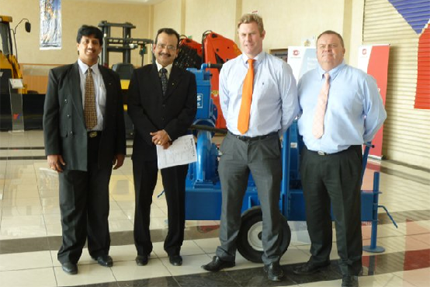 Signing of new distributor agreement (during recent visit to Y.K. Almoayyed & Sons Heavy Equipment Division show room in Manama)