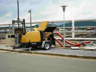 Sewer bypass work with a GP150M