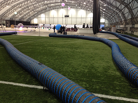 CDATA[One of the UK’s largest sports arenas was recently used as the venue for a multi-national media and information organisation’s Christmas party. The event organiser contacted Andrews Heat for Hire regarding the possibility of hiring heaters for the event. The client wanted to keep party guests warm during the evening when temperatures lowered. Our experts worked closely with the client to determine what equipment was needed.
![Heating at London event Heat for Hire provides FH4000 at event