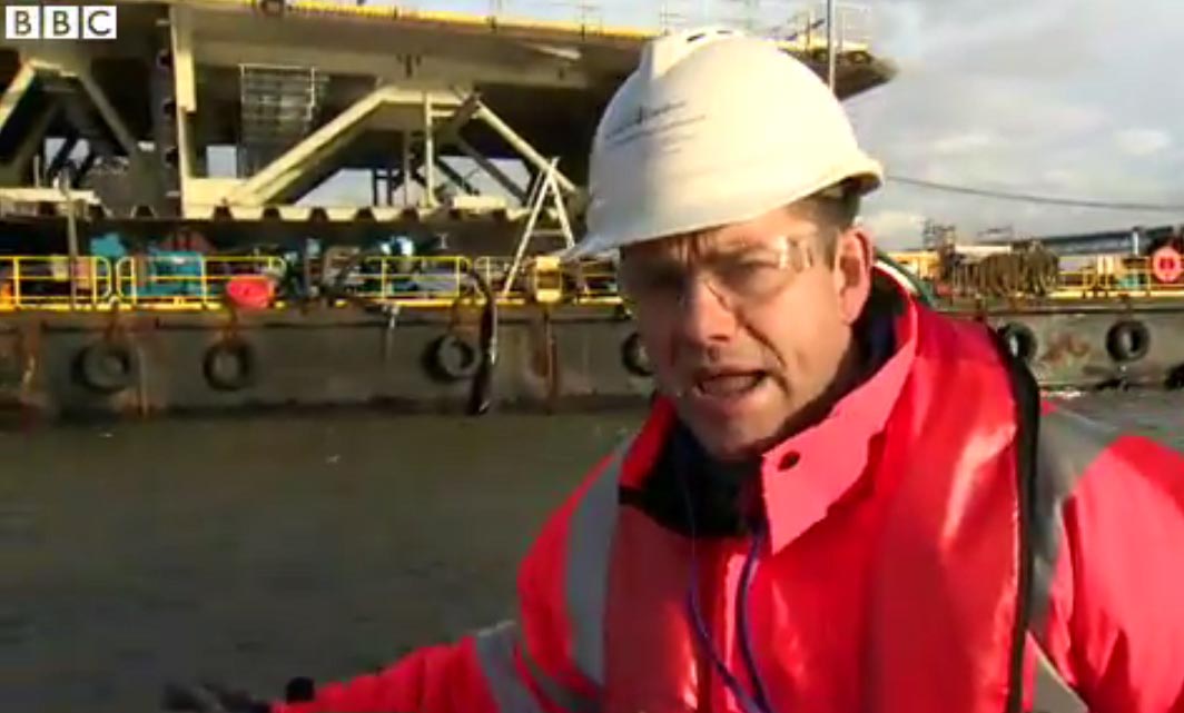 CDATA[The winter months are notoriously busy for Andrews Sykes, and our involvement with several planned and reactive projects during this period have been picked up by the BBC!
In September 2015, the company announced that we had been assisting building contractors with the construction of the new Queensferry Crossing – a £1.4 billion development funded by the Scottish Government.
Our Pumps were expected to be required for approximately 12 months and used to help counterbalance barges transporting materials across the Firth of Forth. A BBC News update published online towards the end of January documents the progress up till now, and eagle-eyed viewers will notice our branded GP150M units at several stages of the broadcast!
Billed as Scotland’s “largest infrastructural project for a generation”, the 2.7km cable-stayed road bridge will alleviate congestion along the M90 upon completion later this year.
![Queensferry Crossing
