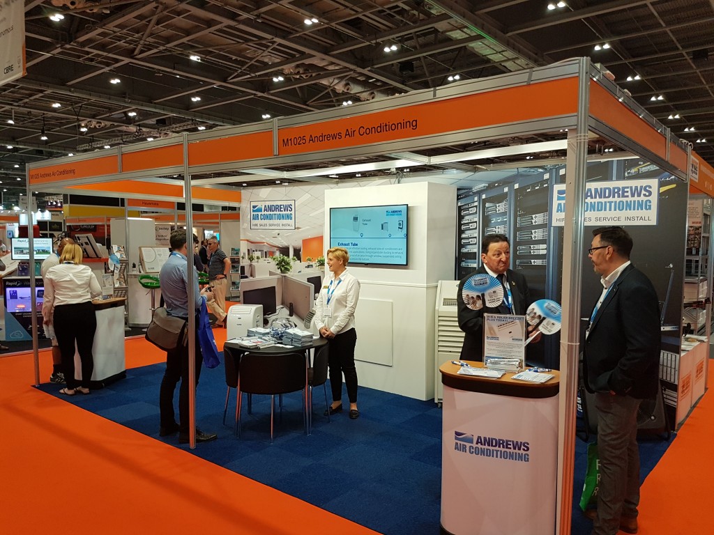 CDATA[As the soaring temperatures have hit the country, Andrews Air Conditioning are extremely busy exhibiting at this year’s Facilities Show at London Excel. The show is the go to event for everyone involved in the Facilities Management industry with over 11,00 people expecting to attend over the 3 days.
Our team have not only been enjoying networking with all that have visited our stand M1025, but are actively assisting with urgent cooling requirements as the high temperatures continue to soar.
![Andrews Air Conditioning at the facilities show 2017