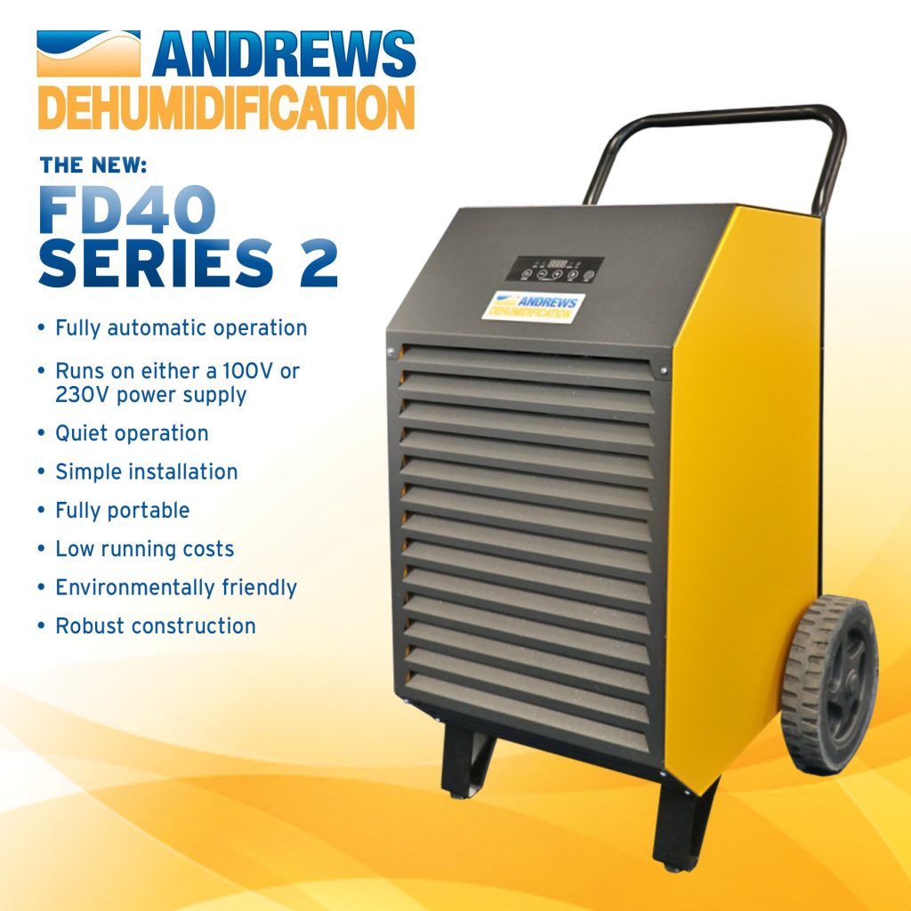 Modern portable dehumidifier guarantees economical drying