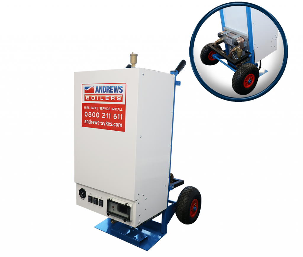 Andrews launches 36kW mobile electric boiler with built-in heat exchanger