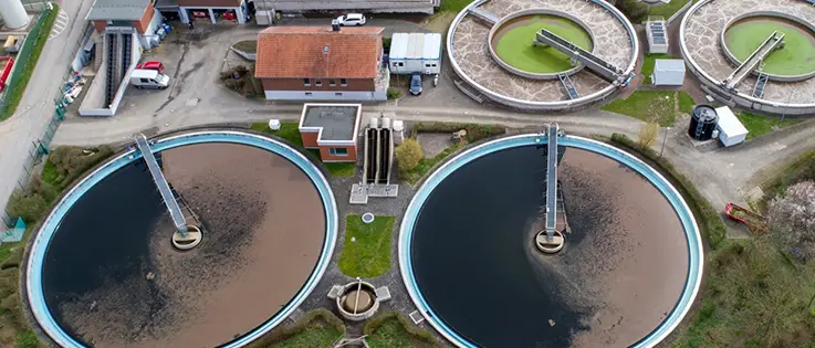 Andrews Sykes boiler hire supporting water authority treatment works.