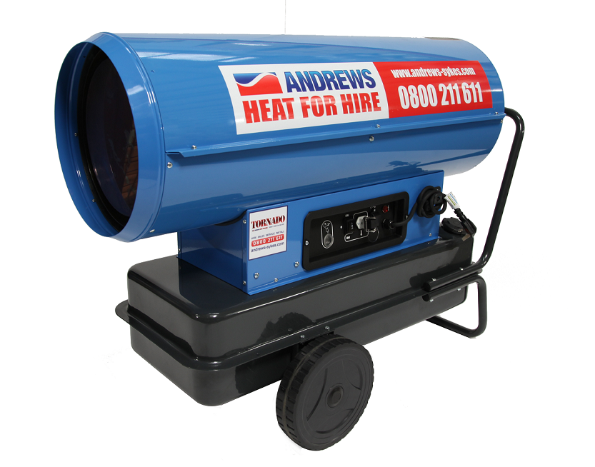 Andrews Heat for Hire unveil new high capacity direct-fired unit