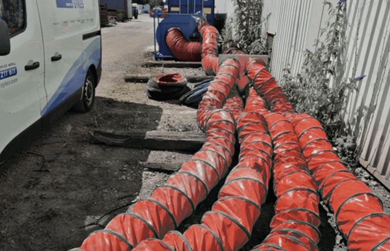 Construction site ventilation